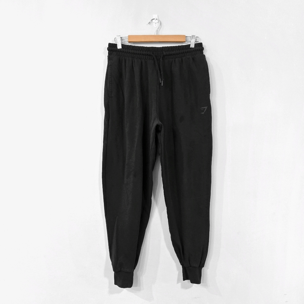 GYMSHARK Black Power Joggers Sweatpants